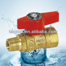 Forged brass gas valve type with Flare and FIP connections